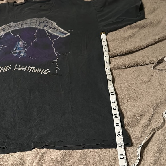 Vintage 1991 Faded Metallica “Ride the Lightning” Band Graphic Tee Men’s XL - Picture 11 of 11